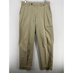 VICTORINOX Pants Mens 32 Swiss Army Work Utility Khaki Cotton Beige HK VTG